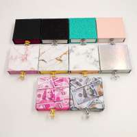 Custom 25mm eyelash lashes lshes packaging Box free label print your own logo for transparent plastic packaging box