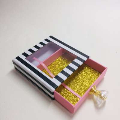 Best selling new eyelash packaging box handle 25mm mink eyelashes vendor custom lashbox