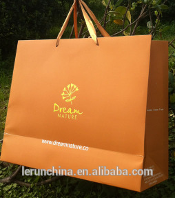 Nice gift packaging bag/shopping gift bag/thank you bags in coated paper