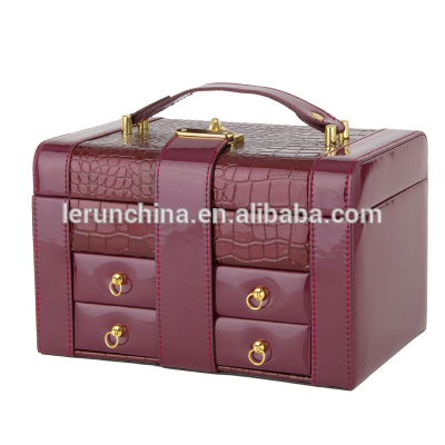 china Waimaotong High Quality Customized Luxury PU Leather Jewelry Box