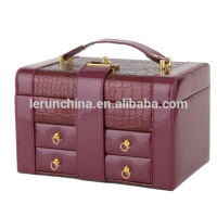 china Waimaotong High Quality Customized Luxury PU Leather Jewelry Box