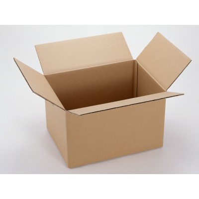 white/brown corrugated cardboard storage box foldable recyclable moving box shipping box