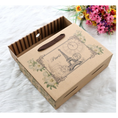 hot sale customized color printing donut packaging box with 1 size donut box, wholesale various size