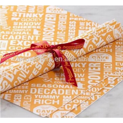 Beatiful custom logo printed tissue wrapping paper Customized tissue paper with company logo